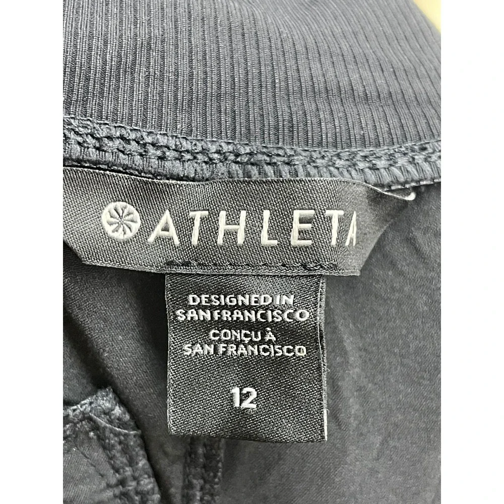 Athleta Trekkie North Jogger Pants Black Size 12 Hiking Travel Activewear